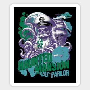Distressed Vintage Look Haunted Mansion Parlor Aboard the Treasure Cruise Ship Magnet